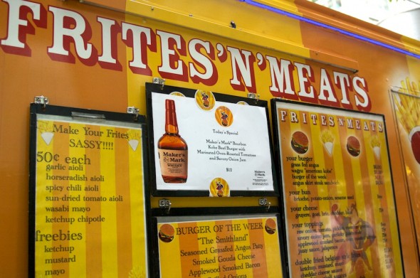 Frites 'N' Meats cooks with Maker's Mark. 
