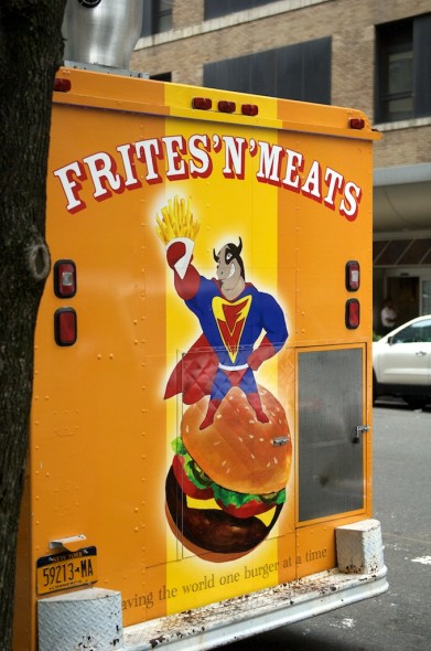 Frites 'N' Meats slogan is "Saving the world, one burger at a time." I'd like to add bourbon burger to that. They are spectacular. 