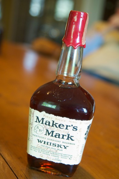 This is the very first bottle of Maker's Mark. I've seen it once, and my Nikon 2Dxs and I took many frames. 