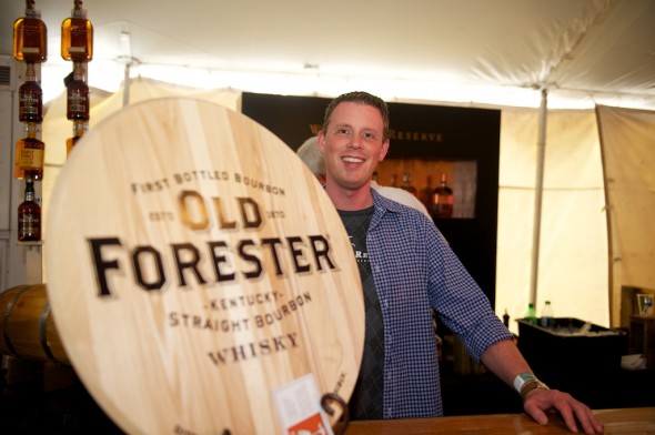 Brown-Forman's Tim Knittel is a mainstay in cool places like the Forecastle's Bourbon Lounge.