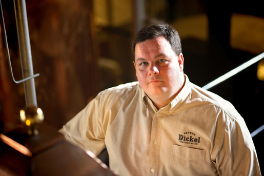 This photo was taken and provided by Diageo when Lunn worked as the master distiller for George Dickel. He is now the master distiller for Popcorn Sutton.