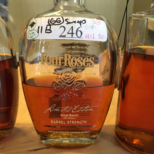 Four Roses 2015 Limited Edition Small Batch won Best Bourbon.