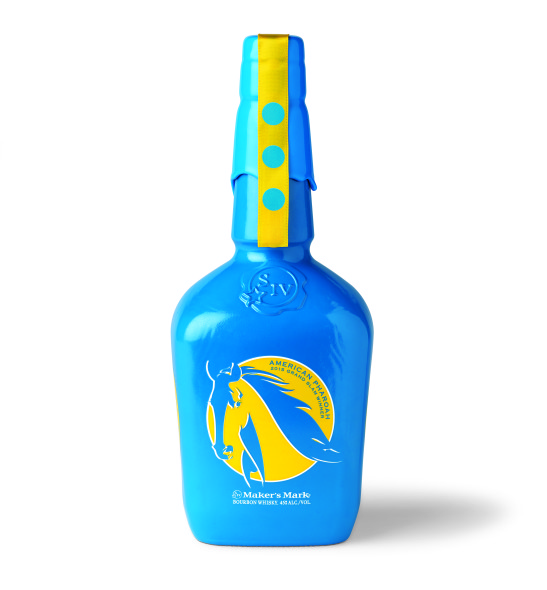Maker's Mark created this limited edition bottle to honor American Pharoah, the first horse to win the Triple Crown since Affirmed in 1978. The Kentucky Derby Museum will have 1,000 available in the gift shop. 