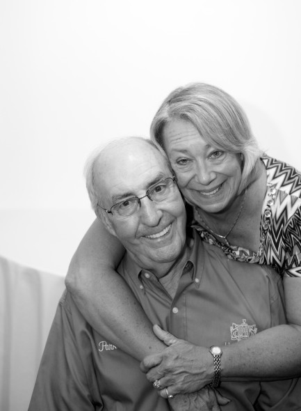 I took this photo at the 2013 Kentucky Bourbon Festival. His wife, Linda (pictured), has been by Parker's side since his ALS diagnosis. 