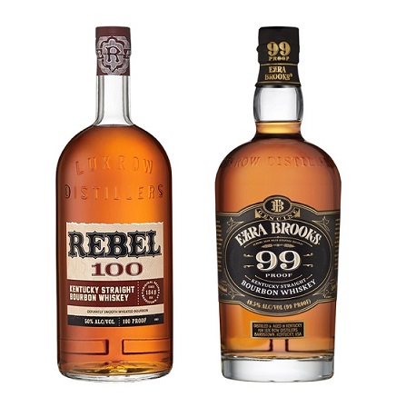 Ezra Brooks 99 and Rebel 100