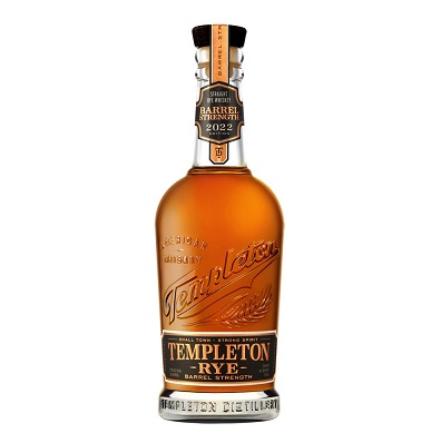 Templeton Distillery Barrel Strength Rye 2022