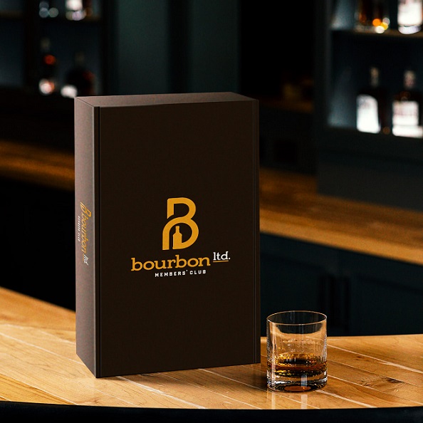 Bourbon Limited box and glass