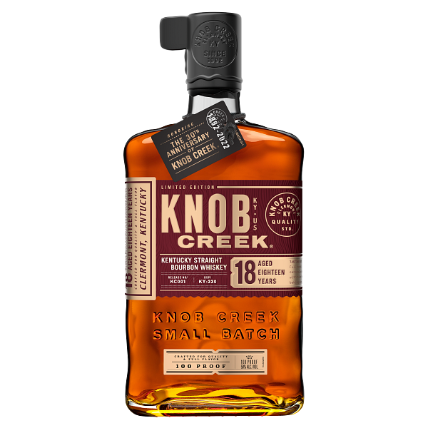 Knob Creek 18 Year Old bottle