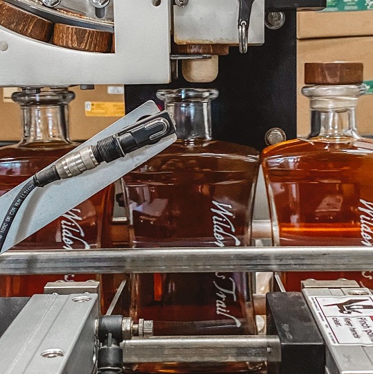 Wilderness Trail Distillery bottling line