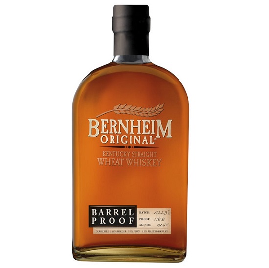 Bernheim Wheat Whiskey Barrel Proof bottle shot