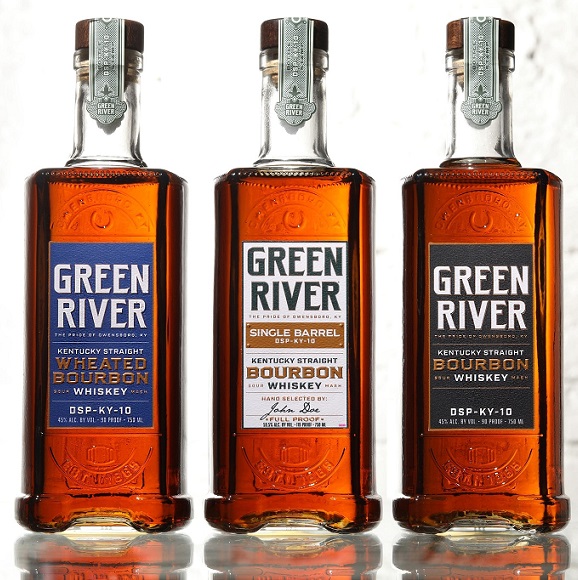 Green River wheated single barrel and original bottles