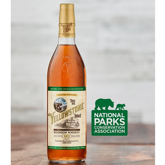 Yellowstone Bourbon National Parks bottle with logo