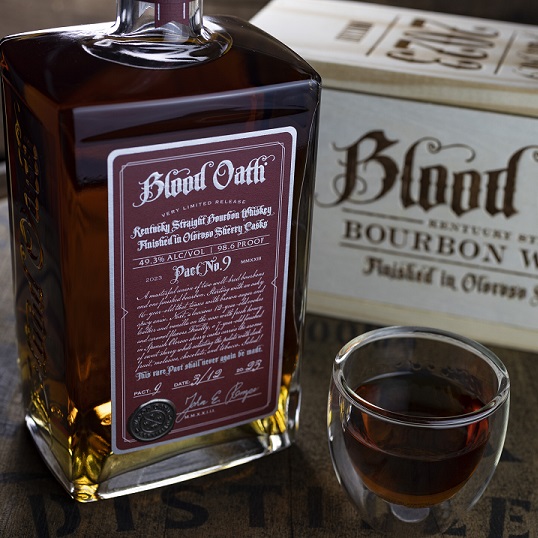 Blood Oath Pact 9 bottle pour and box