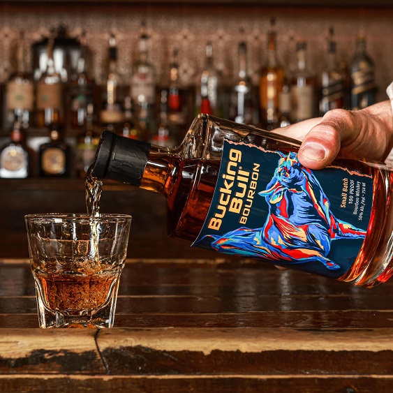 Bucking Bull Bourbon pour