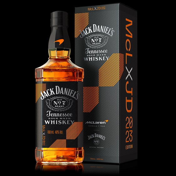 Jack Daniel Distillery McLaren Racing bottle and box