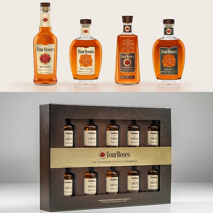 Four Roses brand refresh 2023 collage