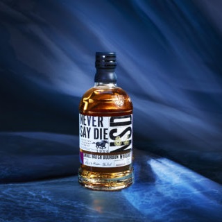 Never Say Die bourbon bottle small batch