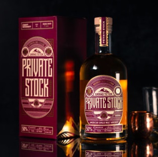 Grand Teton Distillery Private Stock American Single Malt bottle