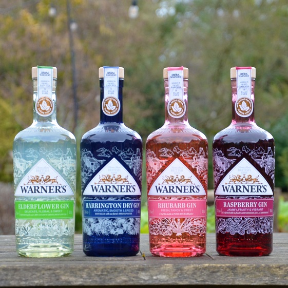 Warner's Distillery Gin bottles