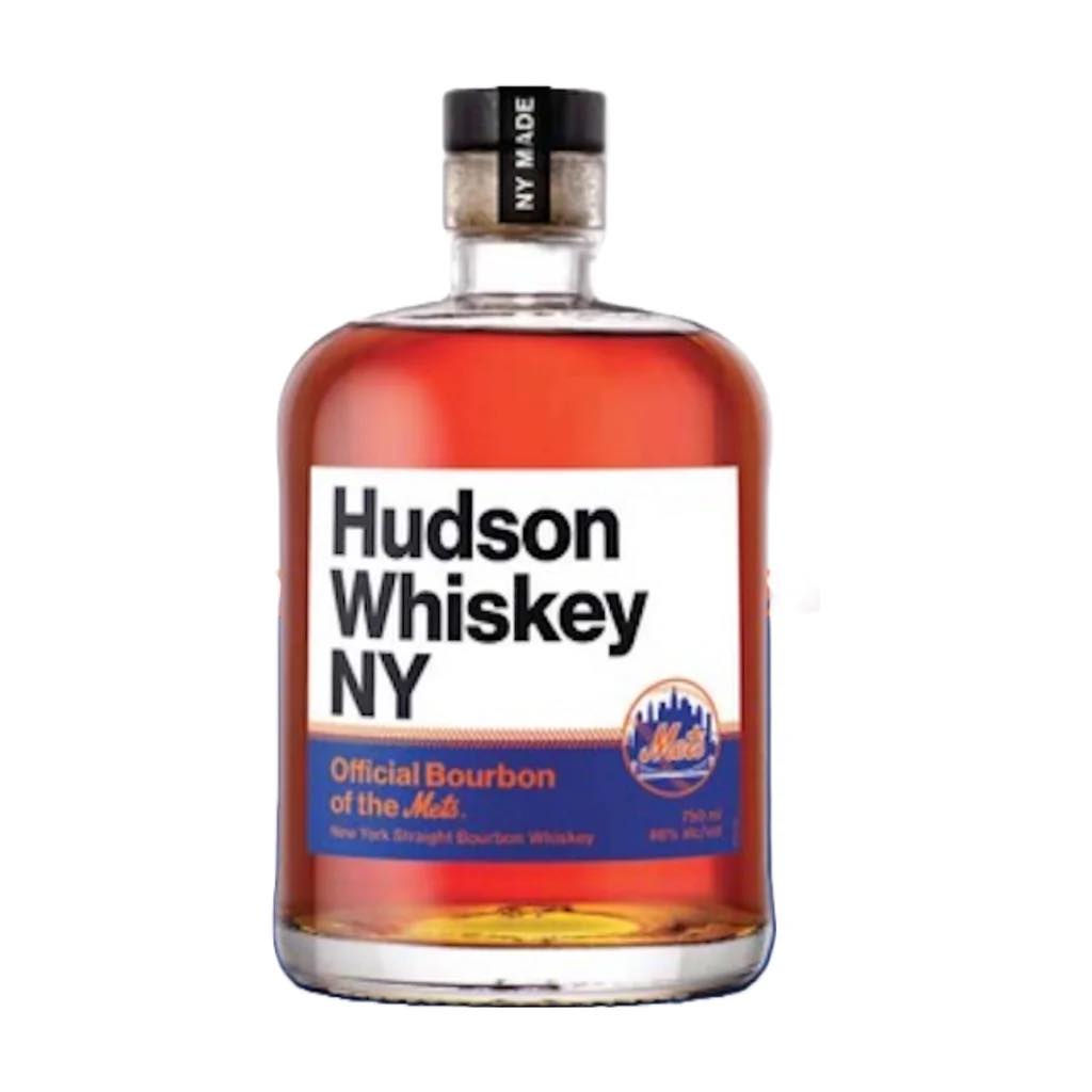 Hudson Whiskey New York Mets bottle
