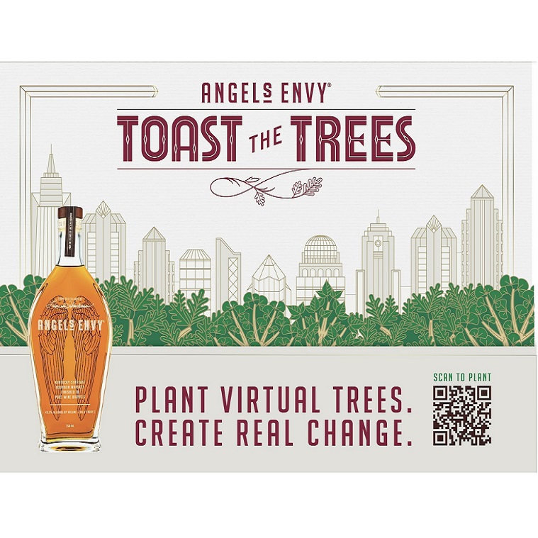 Angel's Envy Toast the Trees logo 2023 square