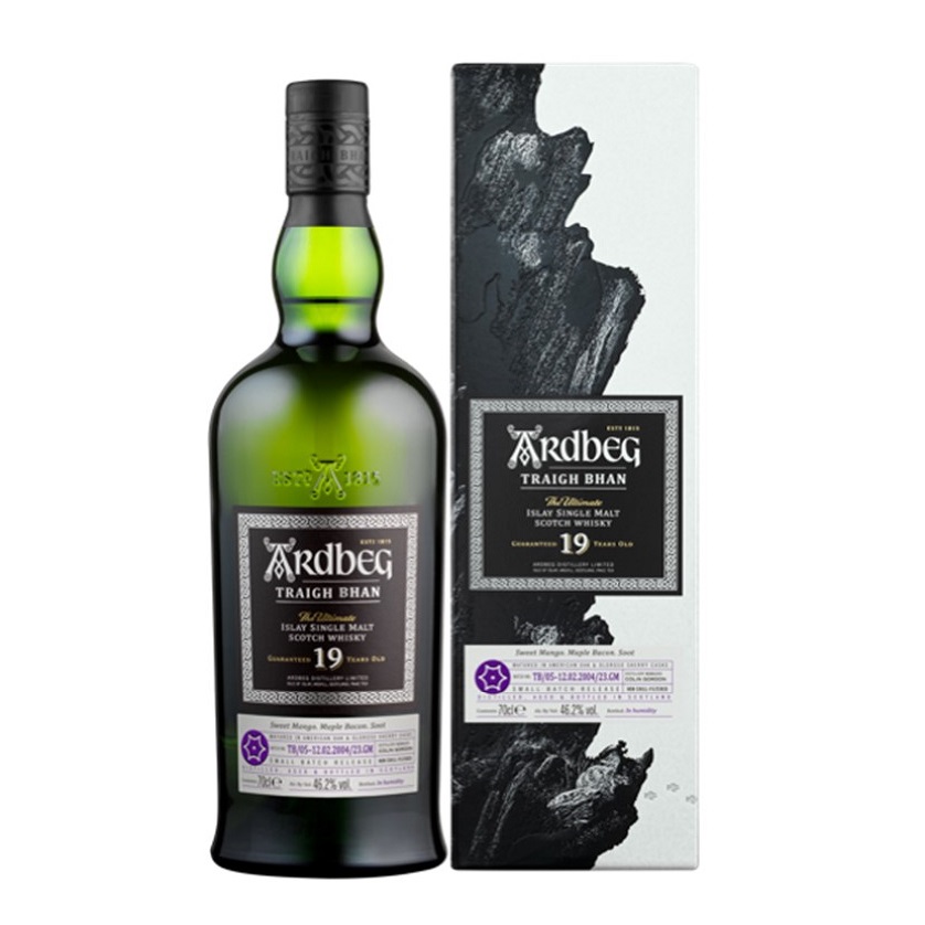 Ardbeg Traigh Bhan 19 Year 5 bottle with box square