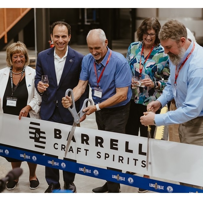 Barrell Craft Spirits blending facility ribbon cutting