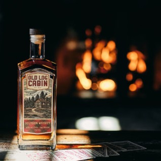 Old Log Cabin Bourbon distillery bottle