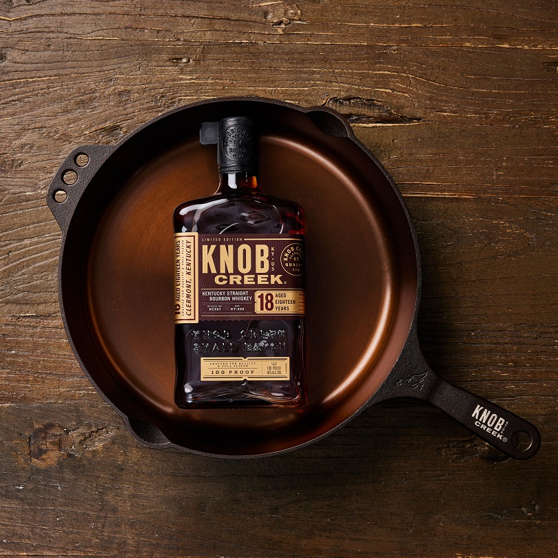 Knob Creek 18 Year Old and Smithey Cast Iron Skillet