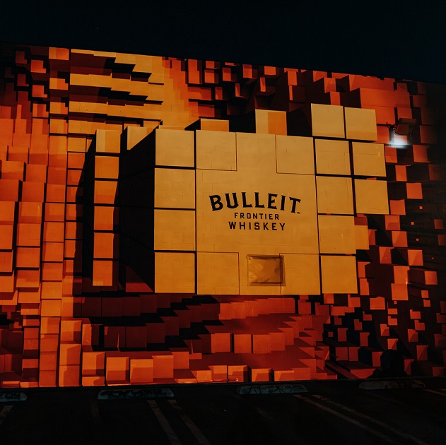 Bulleit Limitless Lounge block wall