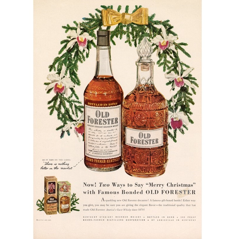 Old Forester Archives Decanter Ad 1950 Frazier History Museum