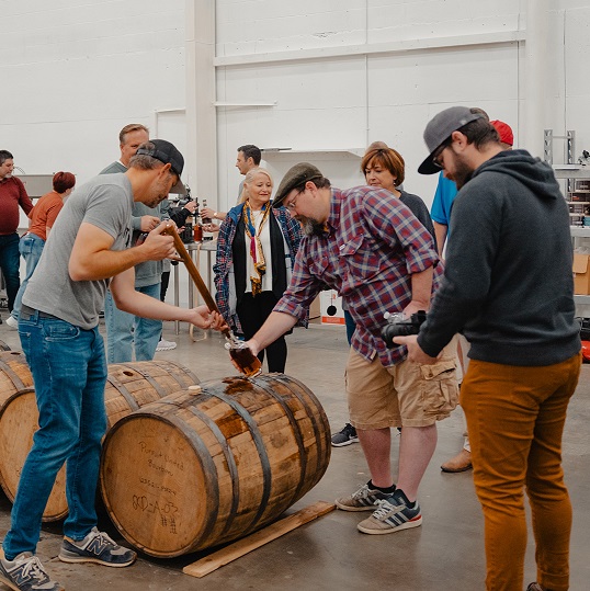 Pursuit Spirits experience barrels