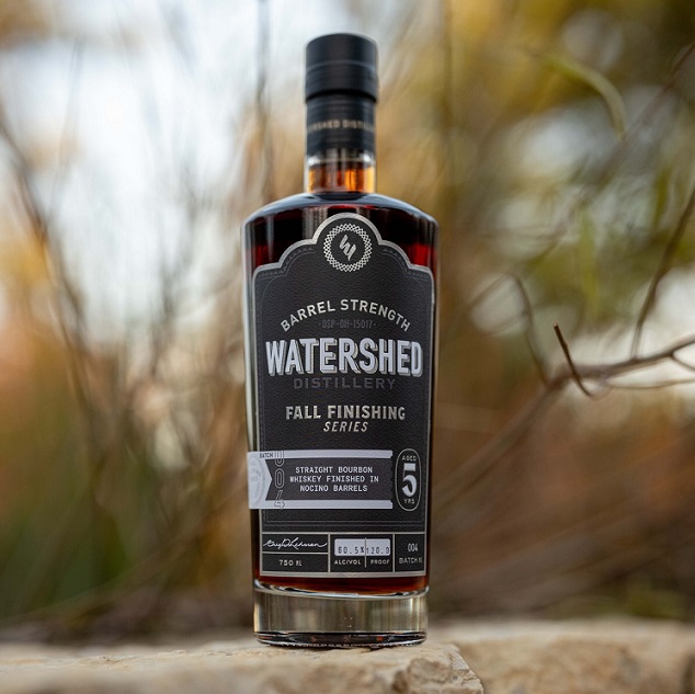 Watershed Distillery Nocino Barrel Bourbon bottle