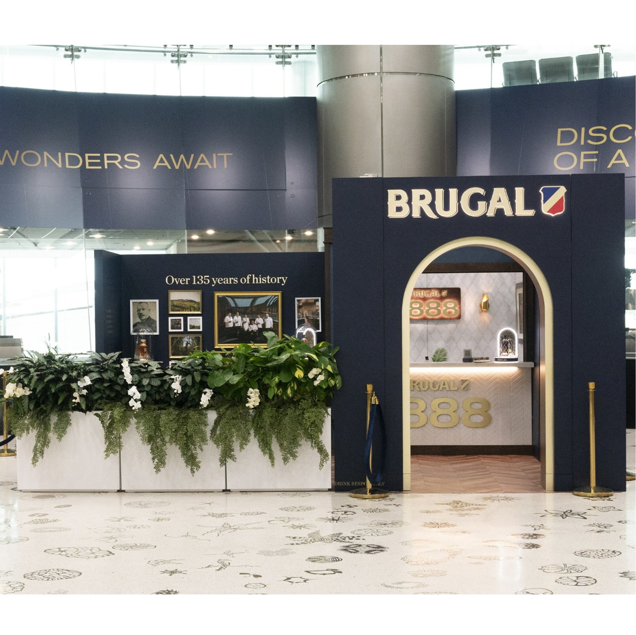 Brugal pop-up Miami airport SQUARE