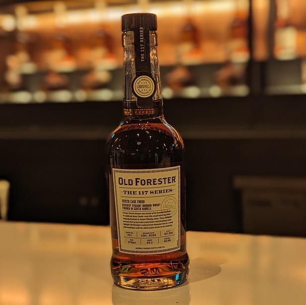 Old Forester 117 Series Scotch barrels finish