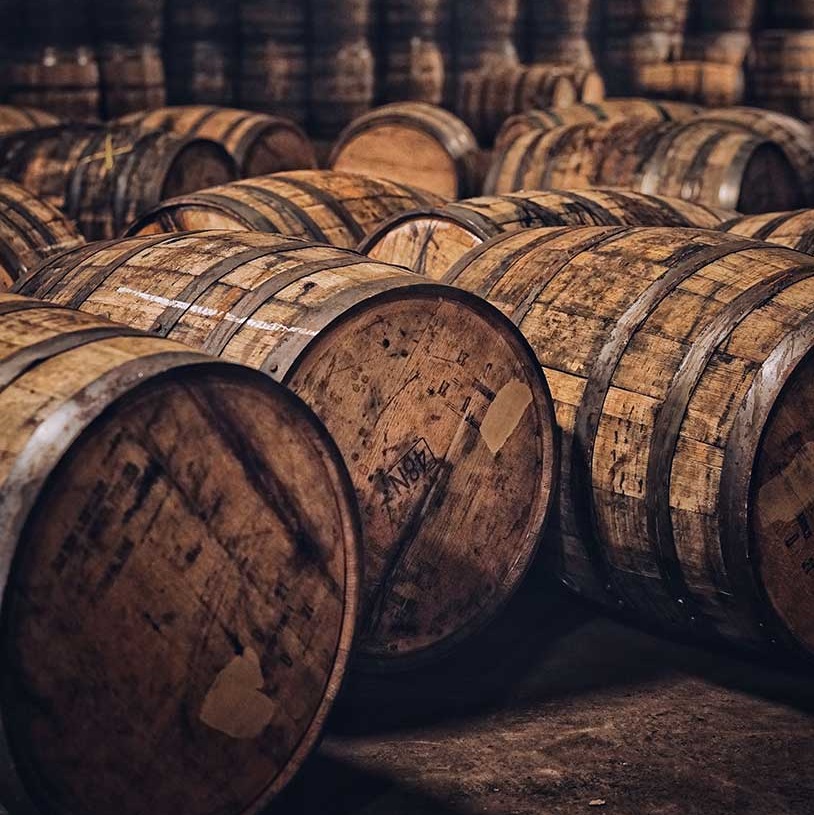 Four Gate Whiskey barrels