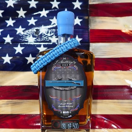 J. Mattingly CIB Bourbon 2024 bottle and flag
