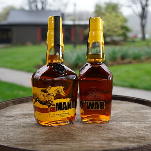 Maker's Mark Keeneland Man o' War bottles