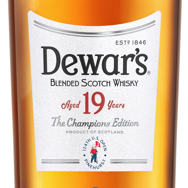 Dewar's 19 Year Old Champion's Edition label