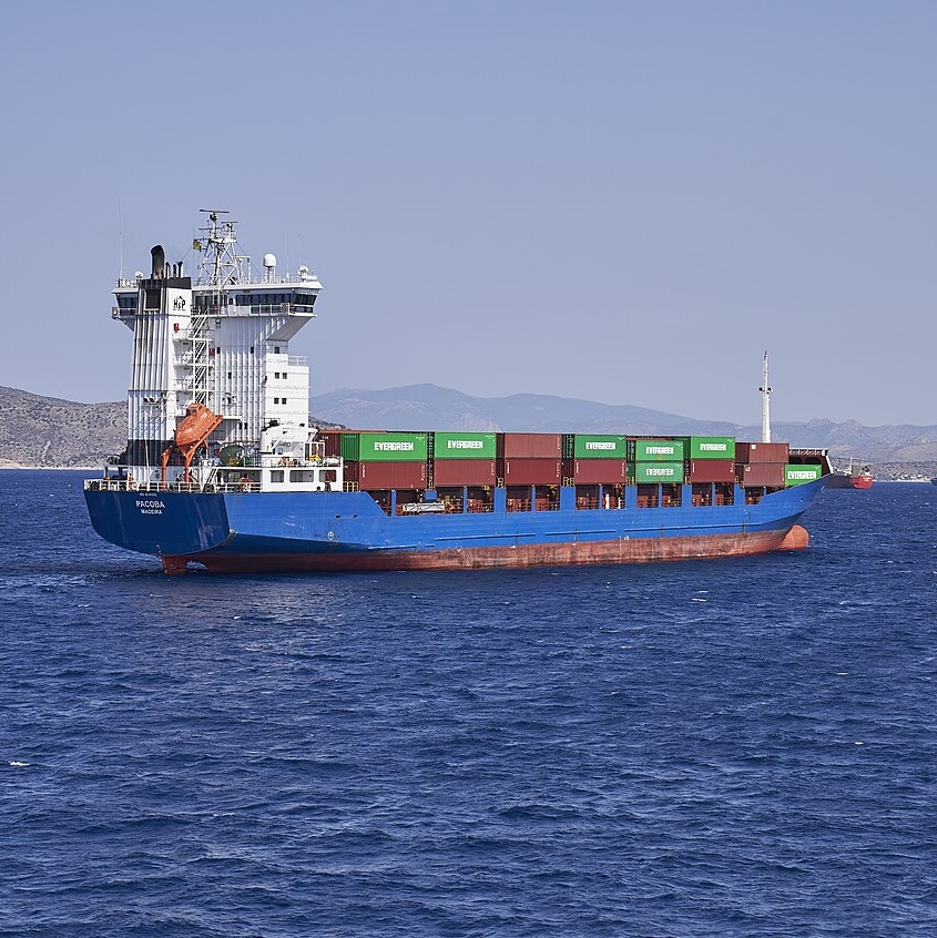 Container ship dockworkers strike