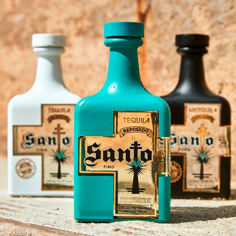 Santo Tequila bottles