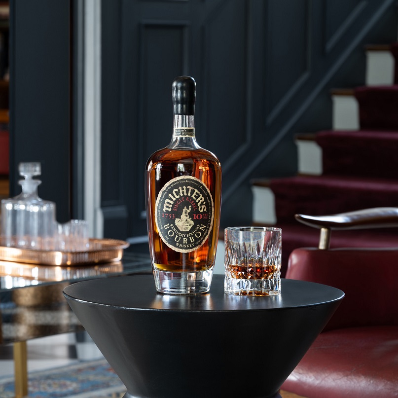 Michter's 10 Year Kentucky Straight Bourbon bottle and pour