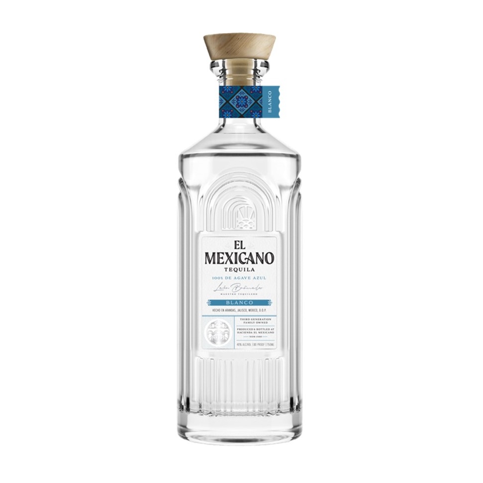 El Mexicano tequila blanco bottle