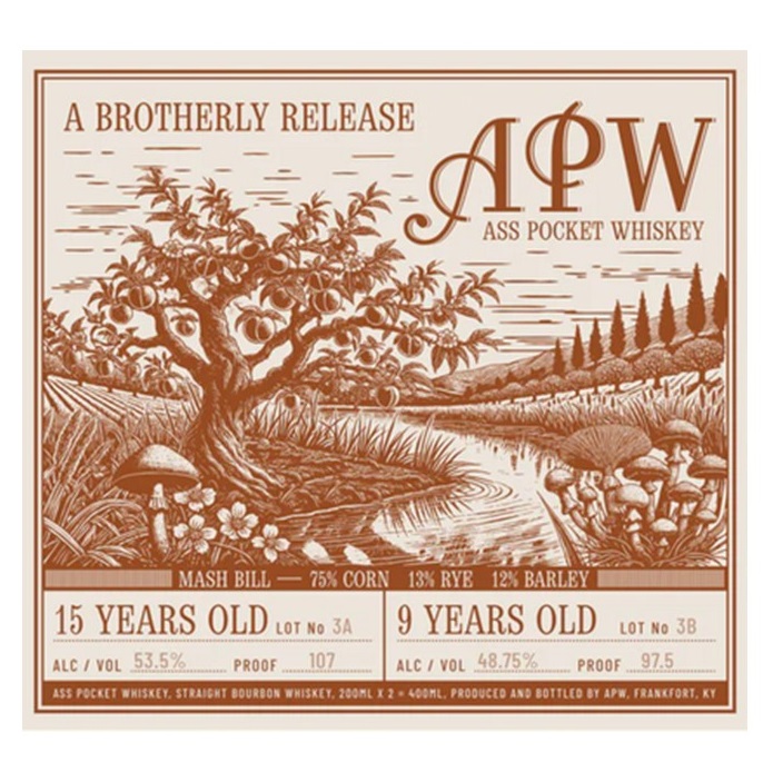 Ass Pocket Whiskey No 3 label