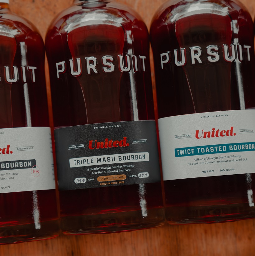 Pursuit Spirits bottles new design