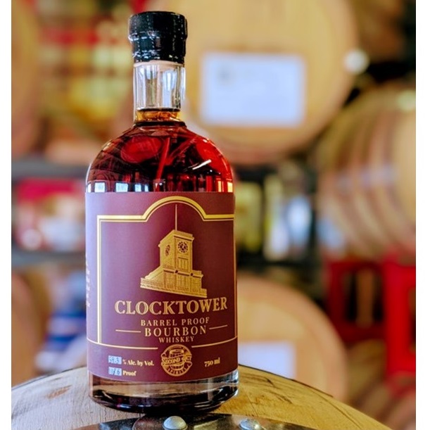 Second Act Spirits Clocktower Barrel Proof bottle SQUARE