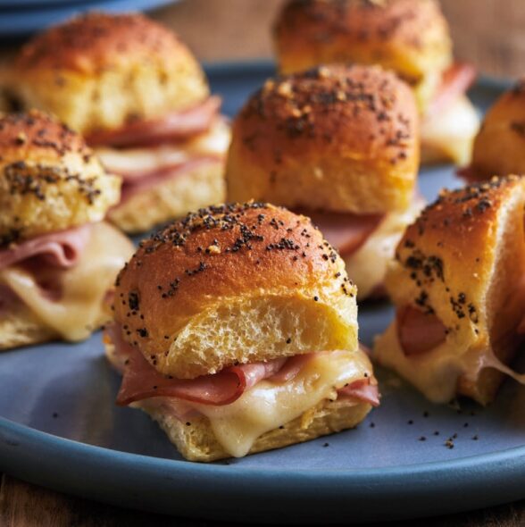 Bradshaw Family Cookbook - Toasted Ham and Swiss Cheese Sliders_Charity Burggraaf Photography