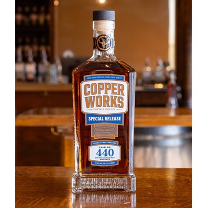 Copperworks Distilling Single Cask No 440 bottle