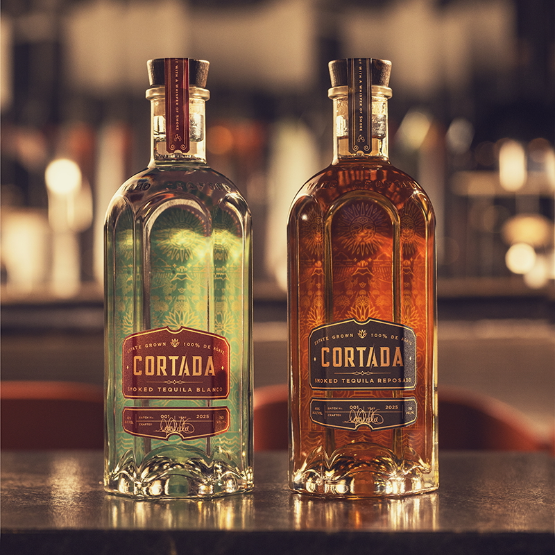 Cortada Smoked Tequila Bottle Pair