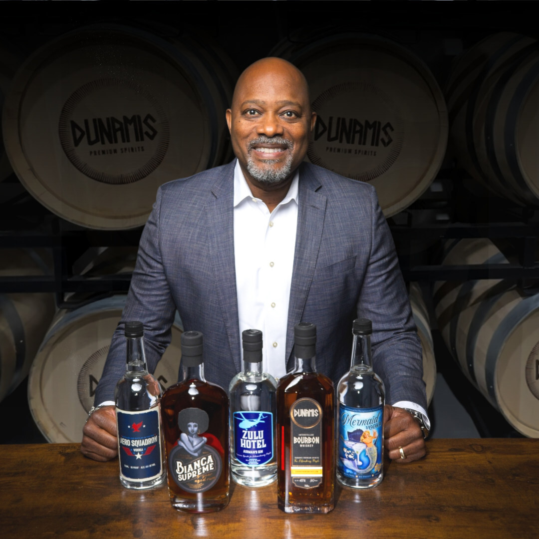 Victor Young, Founder with his full portfolio of Premium Spirits